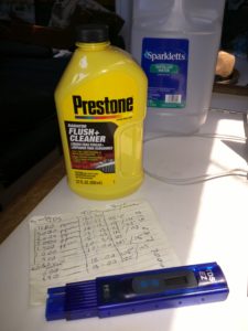 Prestone radiator flush cleaner